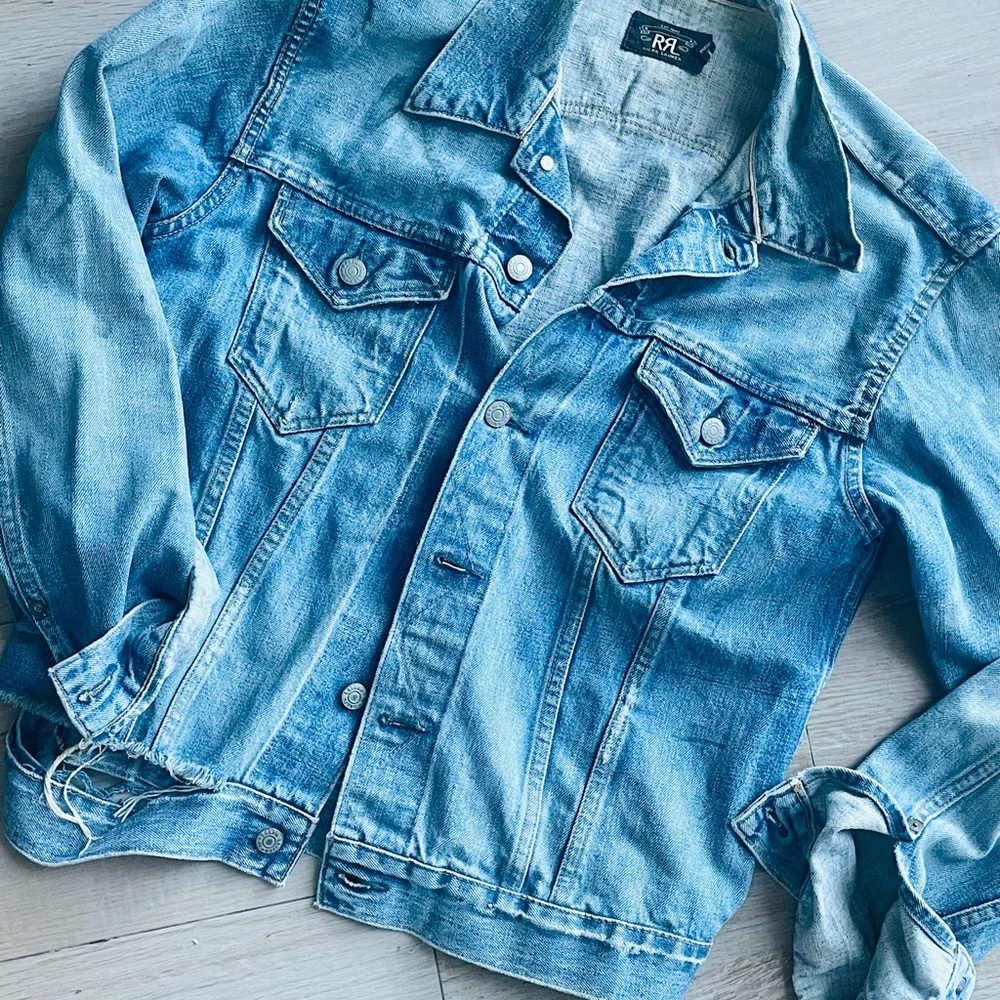 RRL Distressed Denim Jacket M